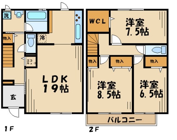 コモレビ大蔵　R棟の物件間取画像